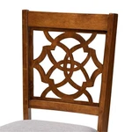 Baxton Studio Grey Upholstered And Brown Finished Wood 2-PIECE Dining Chair Set New. Price: $161.99.