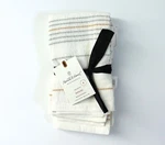 Hearth & Hand With Magnolia 4PC Asymmetrical Stripe Cloth Napkin Set Cream New. Price: $18.00.