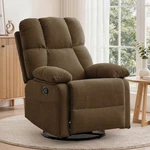 Korser Small Swivel Rocker Recliner Chair With Side Pockets For Spaces New. Price: $179.99.