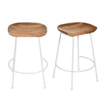 Carolina Classics Diya 24.5" Counter Stool Natural And White (set Of 2) New. Price: $199.99.