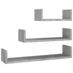 Wall Shelf Hanging Storage Display For Book 3 Pcs Engineered Wood Vidaxl New. Price: $35.99.