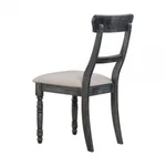 Acme Leventis Weathered Gray & Beige Fabric Padded Seat Finish 35"H Side Chair New. Price: $255.99.