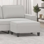 Footstool Light Gray 27.6"X21.7"X16.1" Microfiber Fabric New. Price: $97.91.