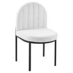 Modway Isla Channel Tufted Dining Side Chair, Black/white -EEI-3803-BLK-WHI New. Price: $219.99.