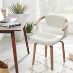 Art Leon Desk No Wheels, Mid Century Modern Swivel Accent Chair, Boucle Fa New. Price: $535.49.