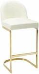 Iconic Home FBS9477-AN Bar Stool Chair Pu Leather Upholstered Armless, Cream New. Price: $183.96.