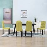 Dining Chairs 6 Pcs Green Fabric New. Price: $304.68.