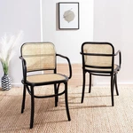 Elegant White And Natural Cane Dining Chair For Stylish Home Decor New. Price: $250.99.