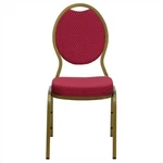 Flash Furniture Hercules Teardrop Back Stacking Chair With Burgundy New. Price: $69.34.