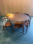 1950S Heart Dining Set By J. Wegner For Fritz Hansen Teak. Price: $7500.00.