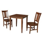 International Concepts 30X30 Dining Table With 2 Chairs Espresso New. Price: $561.93.