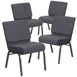 Church Chair 4 Pack 21 Hercules Series Dark Gray Fabric Silver Vein Flash New. Price: $439.99.