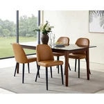 Leather Armless Chair With Metal Legs For Kitchen Restaurant Living Meeting Room New. Price: $296.11.