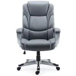 Staples Mcallum Ergonomic Bonded Leather Swivel Manager Chair,gray New. Price: $116.99.