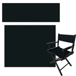 Upone 18''L X 15''W Director Chair Canvas Replacement Cover Kit Small, Black New. Price: $17.87.