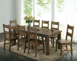 Coleman Piece Solid Wood Dining Set Table Chairs Brown Coaster 107041-S9 New. Price: $1299.99.
