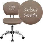 Flash Personalized Mid-back Coffee Brown Mesh Swivel Task Office Chair/ch Base New. Price: $239.99.