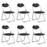 6 Pack Folding Chairs W/ Padded Seats & Back, Portable Carrying Handle New. Price: $130.22.