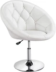 Yaheetech Adjustable Vanity Chair W/ Round Tufted Back Swivel Leather Salon New. Price: $121.25.