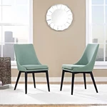 Modway Viscount Dining Side Chair Fabric Set Of 2 Laguna New. Price: $158.22.