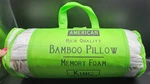 Bamboo American King Size Pillow Memory Foam New. Price: $19.55.