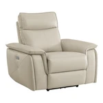 Lexicon Maroni Wood & Leather Power Reclining Chair With Headrest Beige New. Price: $939.37.