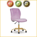 Mainstays Plush Velvet Office Chair, Lilac Bloom New. Price: $64.00.