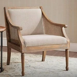 Marth Stewart Isla Natural Fabric Accent Armchair New. Price: $646.91.