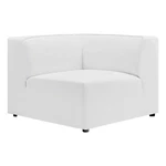 Modway Mingle Modern Faux Leather Corner Chair White Finish New. Price: $533.50.