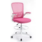 Height Adjustable Drafting Chair With Flip Up Arms For Home Office-pink Color: New. Price: $155.48.