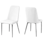 Monarch Faux Leather Upholstered Dining Chair White (set Of 2) New. Price: $292.70.