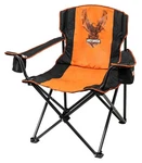 Harley-davidson Bar & Shield Eagle Folding Chair W/ Storage Bag Black Orange New. Price: $89.90.