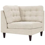 Modway Empress Upholstered Polyester Fabric Sofa Corner Chair In Beige New. Price: $388.99.