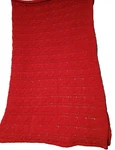 Cable Knit Sherpa Lined Chenille Red Chair Throw Sofa Threshold Target Pre-owned. Price: $21.56.