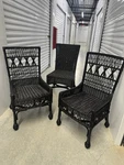 Mainly Baskets Martha's Vineyard Occasional Wicker Chair Set Of 3 Used. Price: $560.00.