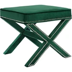 Meridian Furniture Nixon Contemporary Velvet Ottoman/bench In Green New. Price: $150.02.
