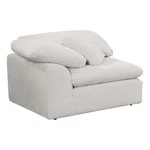 Bowery Hill Contemporary Modular - Wedge With Pillow Ivory Linen New. Price: $797.46.