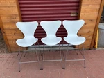 3 Original Arne Jacobsen Series 7 Counter Stools By Republic Of Fritz Hansen Used. Price: $500.00.
