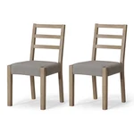 Maven Lane Rustic Dining Chair, Grey With Slate Linen Fabric, Set Of 2 (used). Price: $60.19.