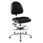 Bevco 9351M-E-BKV Vinyl Task Chair, 22" To 29-1/2", Black New. Price: $657.99.
