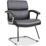 Lorell LLR20019 Sled Base Leather Guest Chair Black New. Price: $394.86.