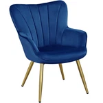 Yaheetech Velvet Accent Modern Armchair Vanity Wing Side And Metal New. Price: $187.19.