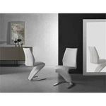 Casabianca Home Boulevard Set Of 2 Polyurethane Leather Dining Chairs - White New. Price: $381.35.