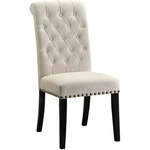 Coaster Maple Ton Tufted Upholstered Dining Chairs Beige - 2 Open Box. Price: $119.49.