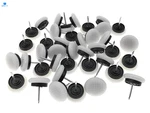 Alimitopia 40PCS Furniture Chair Glide Nail-in 53/64" (white), New. Price: $12.42.