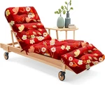 Chaise Lounge Chair Cushion 75.1X22.8X4.7 Waterproof Red Peony SD001 Uthem Patio New. Price: $104.99.