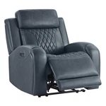 Chita Genuine Leather Recliner Chair W/ Slide-out Cupholders&usb/type-c Ports New. Price: $423.99.