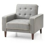 Glory Furniture Andrews Faux Leather Upholstered Convertible Chair In Gray New. Price: $270.43.