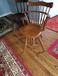 Vtg Ethan Allen Maple Wood Nutmeg Heirloom Comb Back Swivel Mates Chair #10-6051 Used. Price: $219.50.