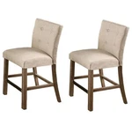 Best Master Hadley Solid Wood Counter Height Chair - Light Gray/beige (set Of 2) New. Price: $112.24.